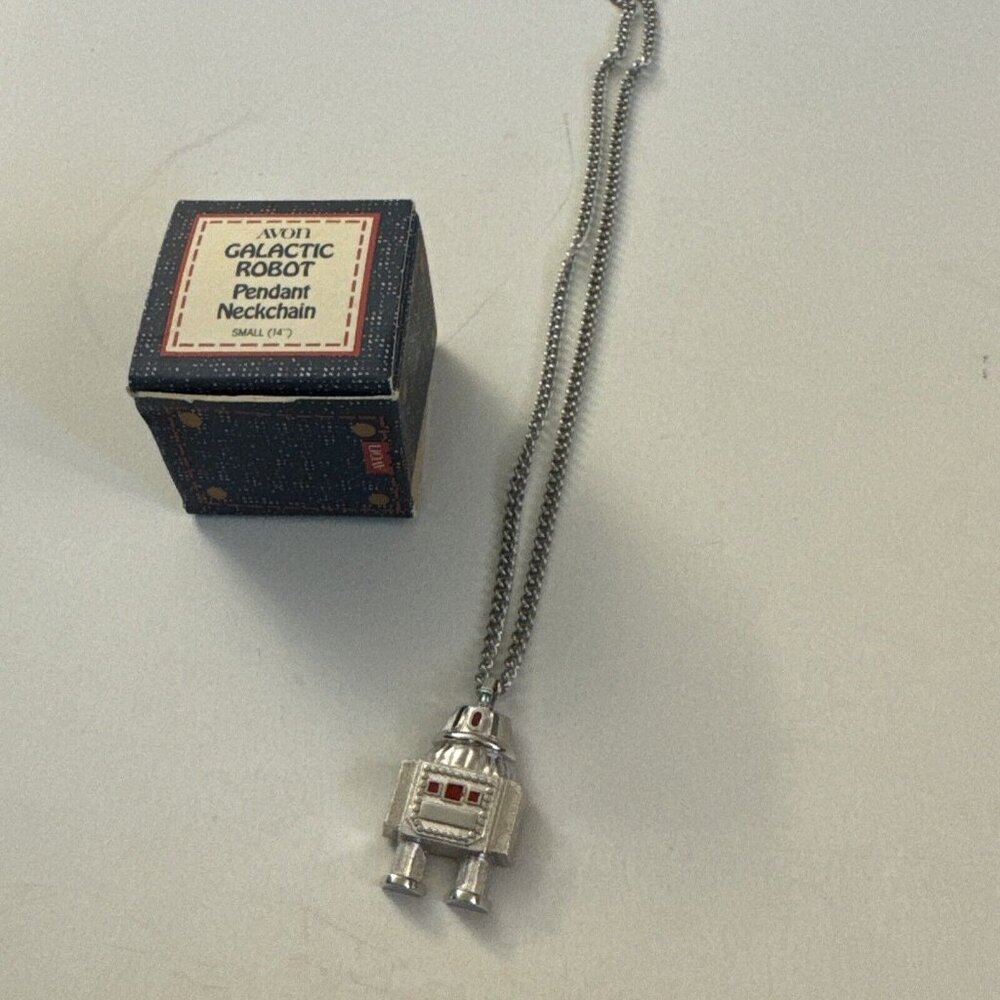 Vintage Avon Galactic Pendant Necklace Kids B56
